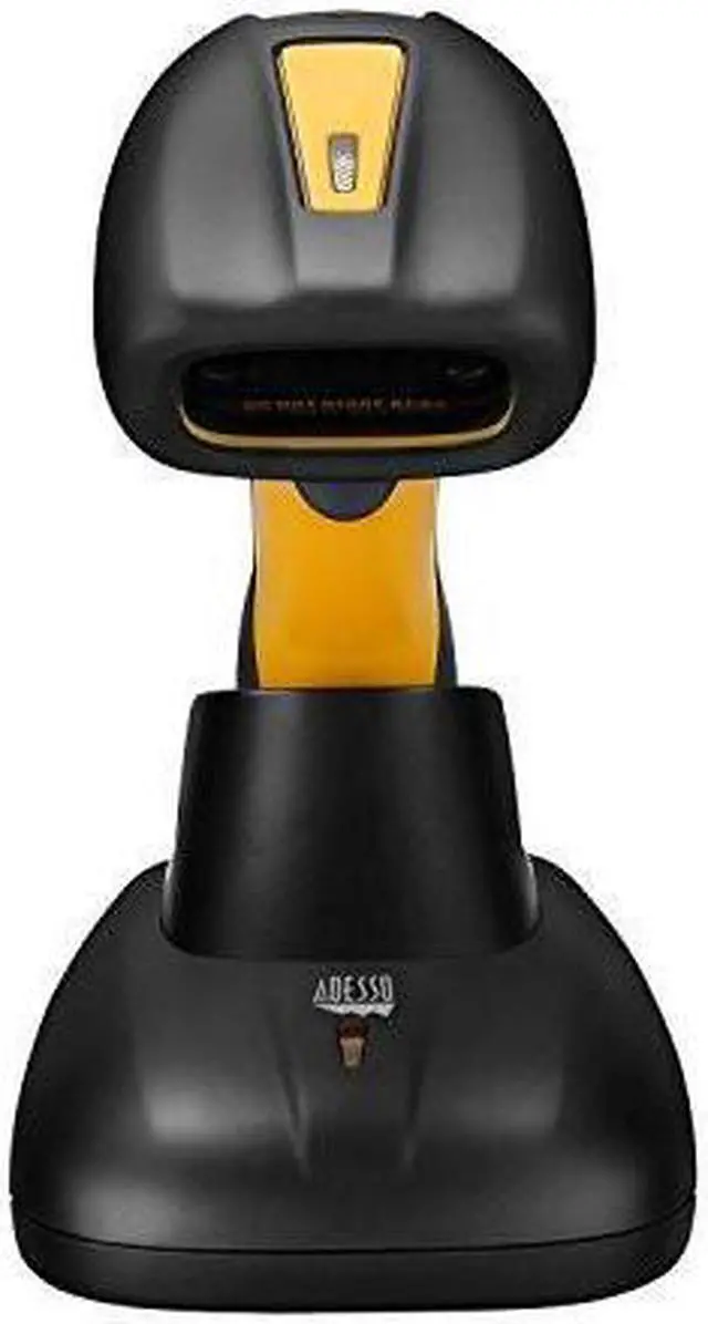 Alt view image 4 of 6 - Adesso NuScan 4100B Bluetooth Antimicrobial Waterproof CCD Barcode Scanner with Charging Cradle