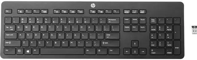 Alt view image 9 of 11 - HP Link-5 T6U20UT#ABA Black USB RF Wireless Standard Keyboards