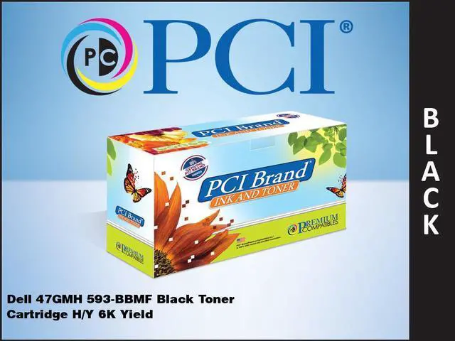 Alt view image 2 of 6 - Pci Dell 47Gmh 593-Bbmf Black Toner Cartridge 6K High Yield For Dell H815, H815d