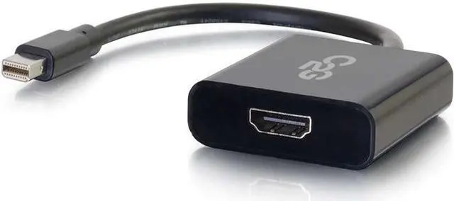 Alt view image 5 of 5 - C2g Mini Displayport To Hdmi Adapter - Active Adapter Converter - Black
