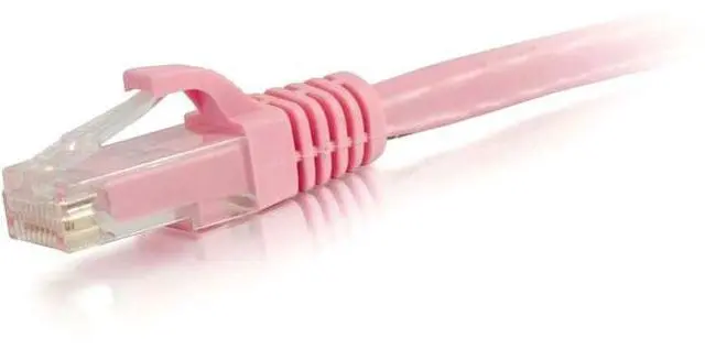 Alt view image 5 of 8 - C2G 04056 Cat6 Cable - Snagless Unshielded Ethernet Network Patch Cable, Pink (20 Feet, 6.09 Meters)