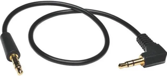 Alt view image 4 of 4 - Tripp Lite P312-006-RA 3.5mm Mini Stereo Audio Cable with one Right Angle plug (M/M)