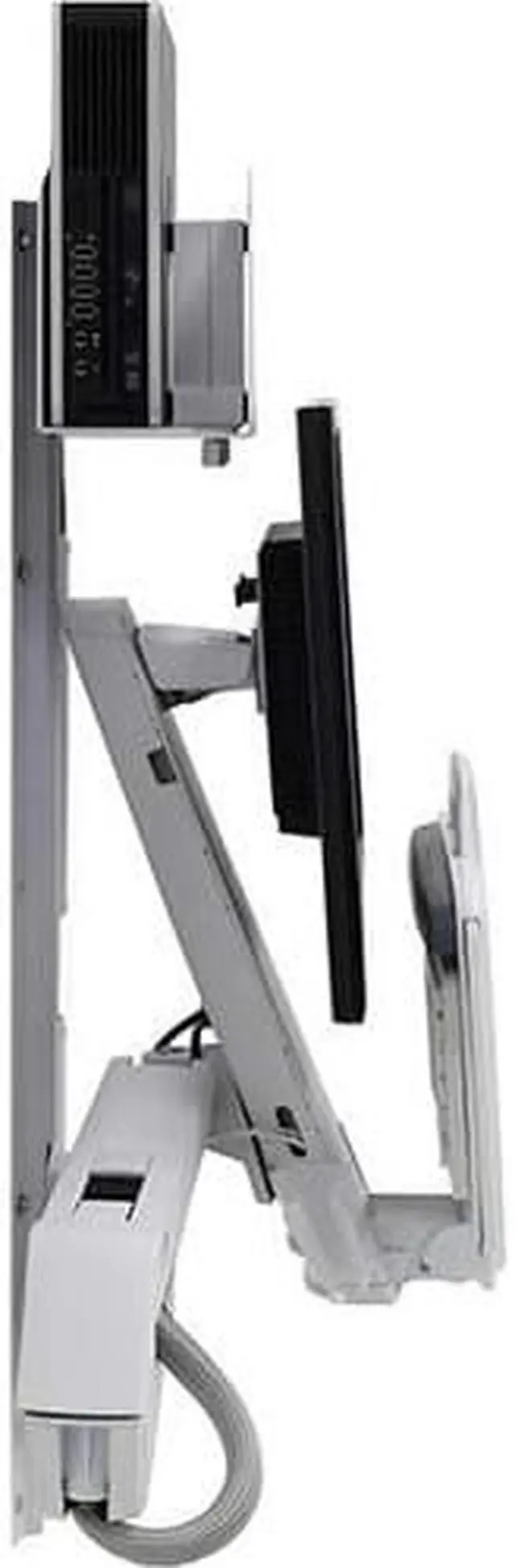 Alt view image 8 of 9 - Ergotron StyleView Wall Mount for Monitor, CPU, Keyboard, Scanner, Mouse - White - 24" Screen - 29