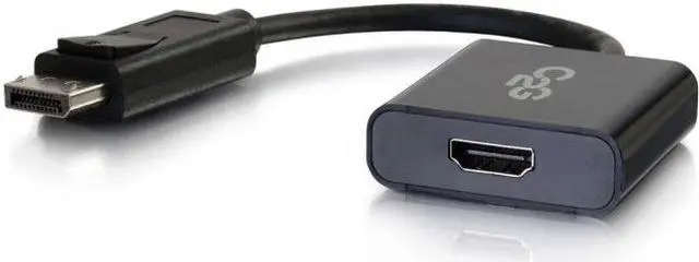 Alt view image 5 of 5 - C2G 54306 4K UHD DisplayPort to HDMI Active Adapter Converter, Black