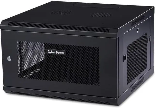 Alt view image 13 of 17 - CyberPower CR6U61001 6U Carbon Wall Mount Enclosure