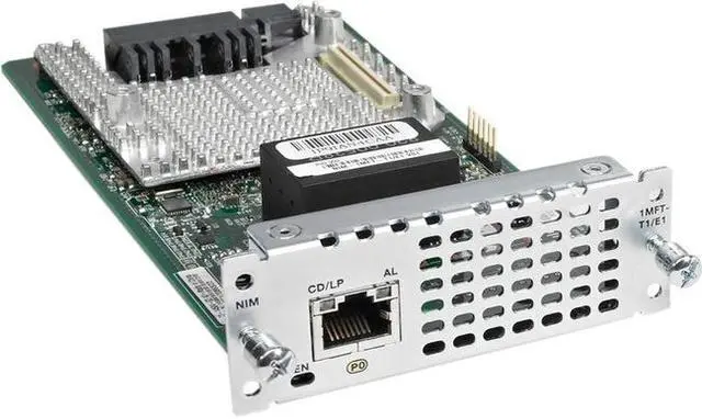 Alt view image 2 of 5 - Cisco 1 port Multi-flex Trunk Voice/Clear-channel Data T1/E1 Module
