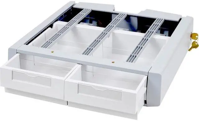 Alt view image 4 of 6 - Ergotron SV Supplemental Storage Drawer, Double - 18" Length x 18" Width x 6.5" Height - Gray,
