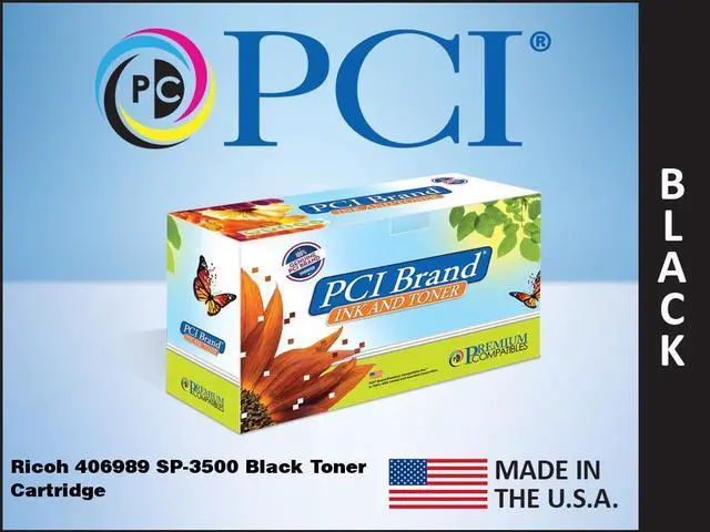 Alt view image 2 of 2 - Pci Ricoh 406989 Sp-3500 Black Toner