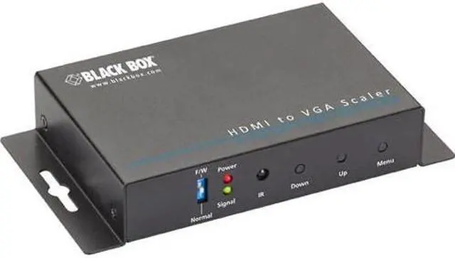 Alt view image 2 of 11 - Black Box Vga-to-hdmi Converter Scaler With Audio - Functions: Video Conversion, Video Scaling, De-interlace, Noise Filtering - 1920 X 1200 - Vga - Usb - Audio Line In - 1 Pack - (avsc-vga-hdmi-r2)