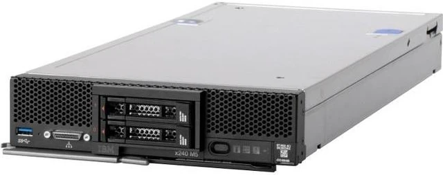 Main image of Lenovo Flex System x240 M5 9532ELU Blade Server - 2 x Intel Xeon E5-2667 v4 Octa-core (8 Core) 3.20 GHz - 64 GB Installed TruDDR4 - 12Gb/s SAS, Serial ATA Controller - 0, 1, 1E RAID Levels