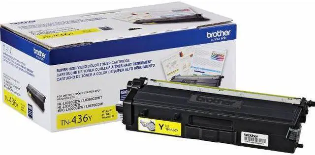 Alt view image 3 of 3 - Brother TN436Y Extra High Yield Toner Cartridge - Yellow
