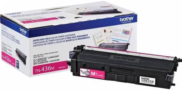 Alt view image 4 of 4 - BROTHER INTERNATIONAL CORPORAT TN436M SUPER HIGH YIELD MAGENTA TONER