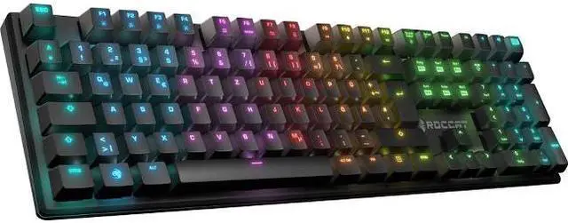 Alt view image 8 of 8 - ROCCAT Suora FX - RGB Illuminated Frameless Mechanical Gaming Keyboard - Brown Switch