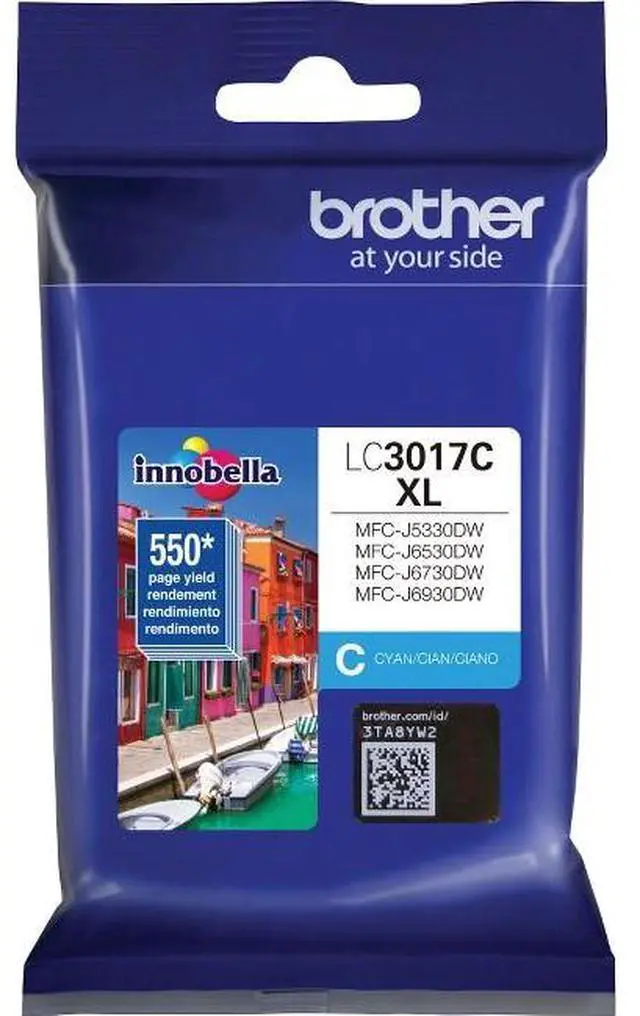 Alt view image 6 of 10 - BROTHER INTERNATIONAL LC3017C High Yield Cyan Ink Cartridge