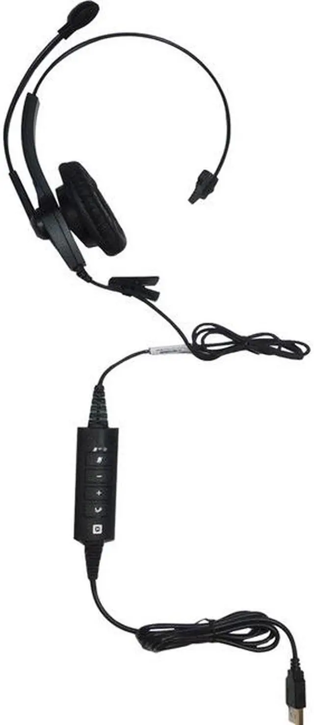 Alt view image 2 of 10 - SPRACHT ZuM UC LYNC compliant USB Headset - Single Ear (Monaural)