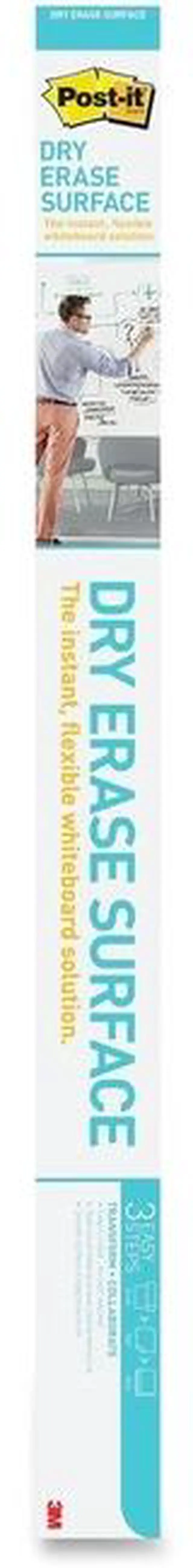 Alt view image 13 of 20 - Post-it Dry DEF8X4 - Erase Film with Adhesive Backing, 96 x 48, White