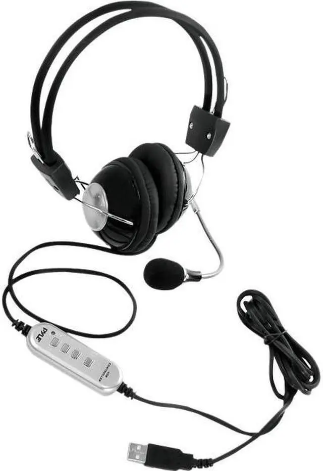 Alt view image 4 of 5 - Pyle Home PHPMCU10 Multimedia/Gaming USB Headset with Noise-Canceling Microphone