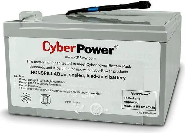 Alt view image 5 of 8 - CyberPower RB12120X2B Battery Pack for PR1000LCD, 18-Mo WTY