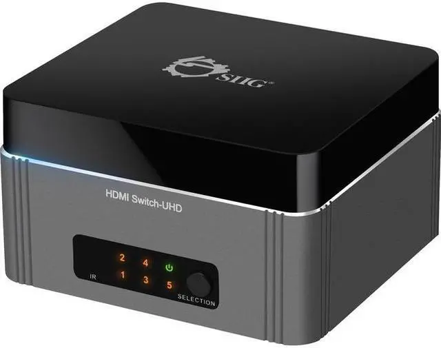 Alt view image 18 of 20 - SIIG CE-H22S11-S1 Share One Uhd 4K Hdmi Display Between Five Uhd 4K Hdmi Sources With Ir Remote Co