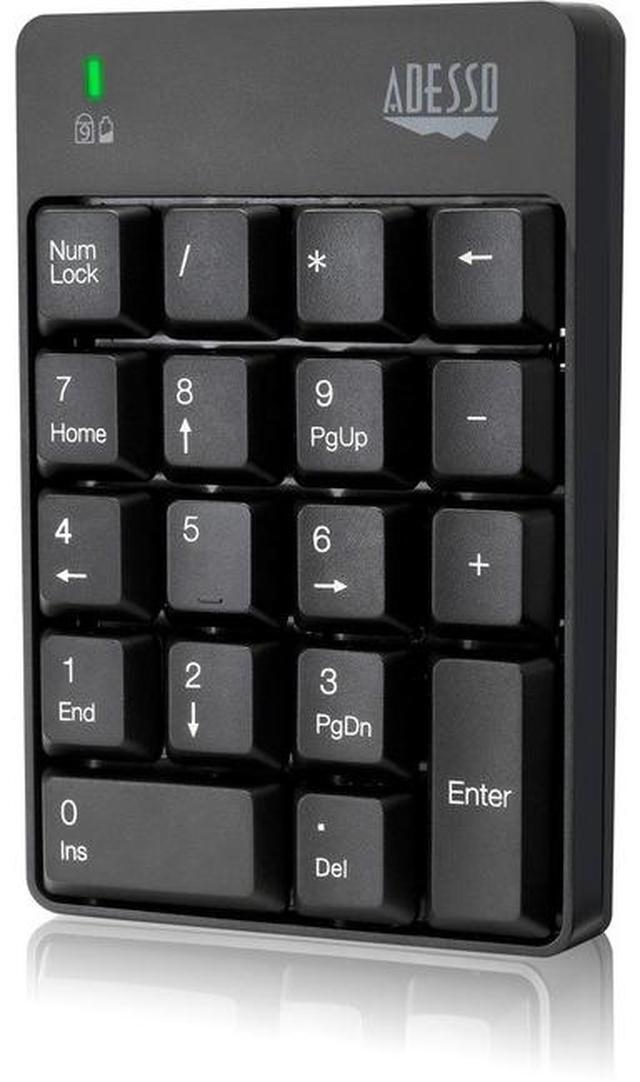 Alt view image 6 of 20 - Adesso WKB-6010UB - Wireless Spill Resistant 18-Key Numeric Keypad