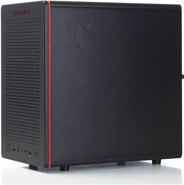 Alt view image 9 of 11 - Mini ITX Case, RIOTORO® CR280 Gaming Case with Clear Window Panel [(2) USB 3.0 Ports, (2) 120mm Case Fans, (3) Internal Drive Bays, (2) PCI Express Slots]