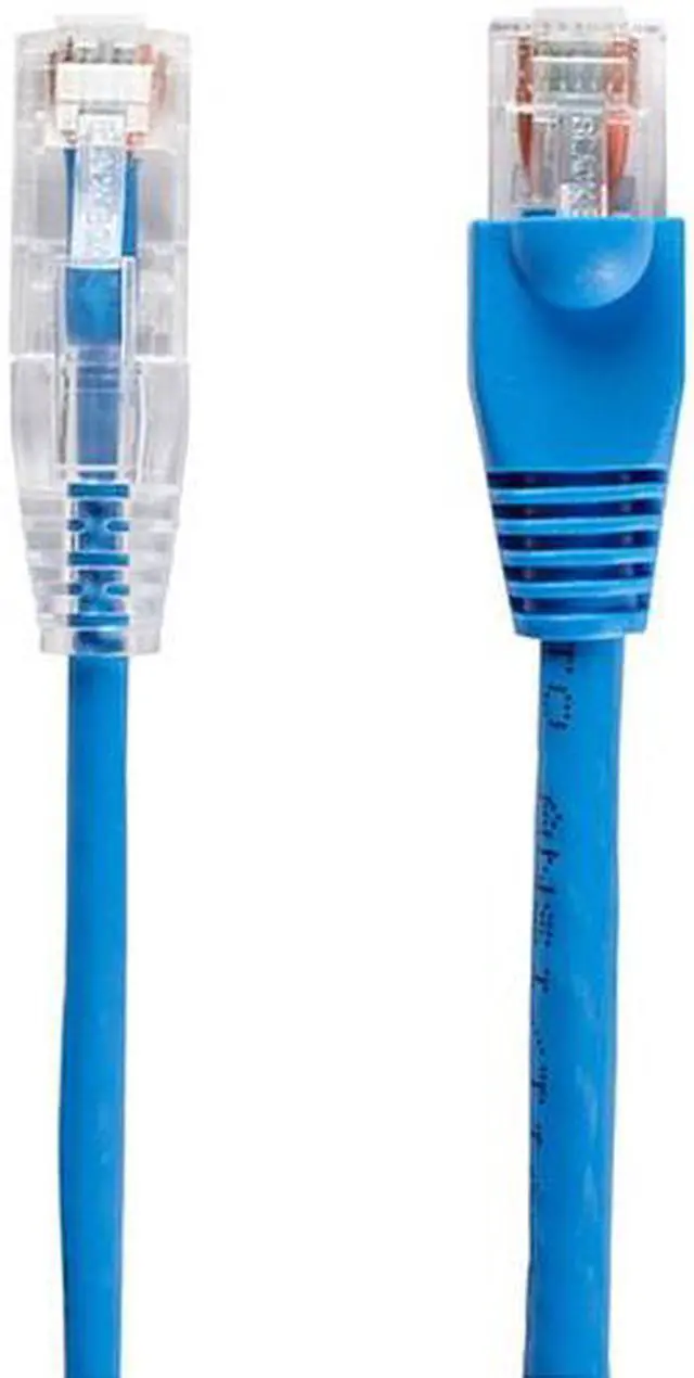 Main image of Slim-Net 28-AWG CAT6 250-MHz Ethernet Patch Cable (UTP) - PVC, Snagless, Blue, 4