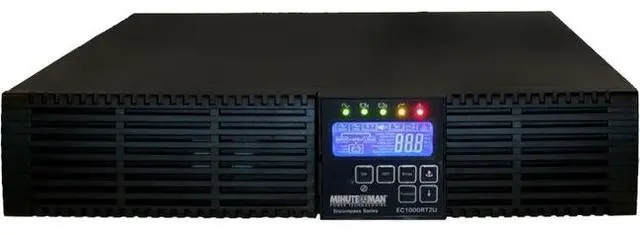 Alt view image 3 of 3 - Minuteman Ecompass EC1500RT2UNC 1500VA Tower/Rack Mountable UPS - 2U Rack/Tower - 5 Minute Stand-by - 120 V AC Output - 6 x NEMA 5-15R Receptacle(s)