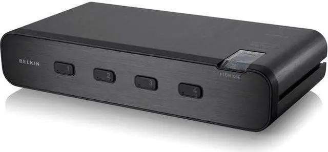 Alt view image 4 of 7 - Belkin F1DN104E-3 - Advanced Secure Dual-Head DVI-I KVM Switch; 4-Port, PP3.0