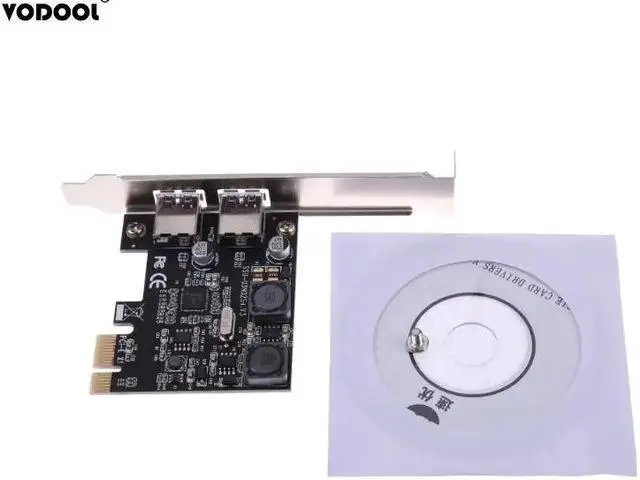 Alt view image 6 of 6 - 2 Ports 5Gbps Superspeed USB3.0 PCI-E PCI-Express X1 Host Controller Card Adapter PCI-E USB Expansion Card