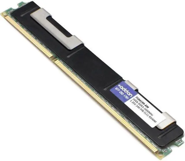 Alt view image 5 of 6 - Addon Am160d3dr4rn/16G X1 Sun 7104199 Compatible Factory Original 16Gb Ddr3-1600Mhz Registered Ecc Dual Rank X4 1.35V 240-Pin Cl11 Rdimm