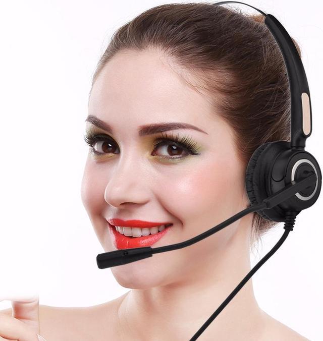 Alt view image 6 of 6 - USB Call Center Cordless Headset Clear Stereo Sound USB Call Center Headphone with Microphone Headsets 2018 earphone Headphones
