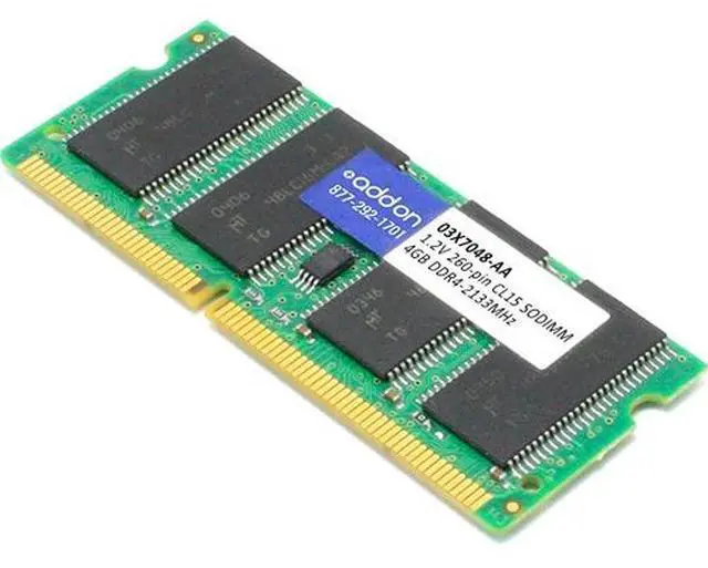 Main image of AddOn AA2133D4SR8S/4G x1 Lenovo 03X7048 Compatible 4GB DDR4-2133MHz Unbuffered Single Rank x8 1.2V