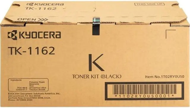 Alt view image 6 of 11 - Black Toner Cartridge for Kyocera TK-1162 ECOSYS P2040dw, Genuine Kyocera Brand