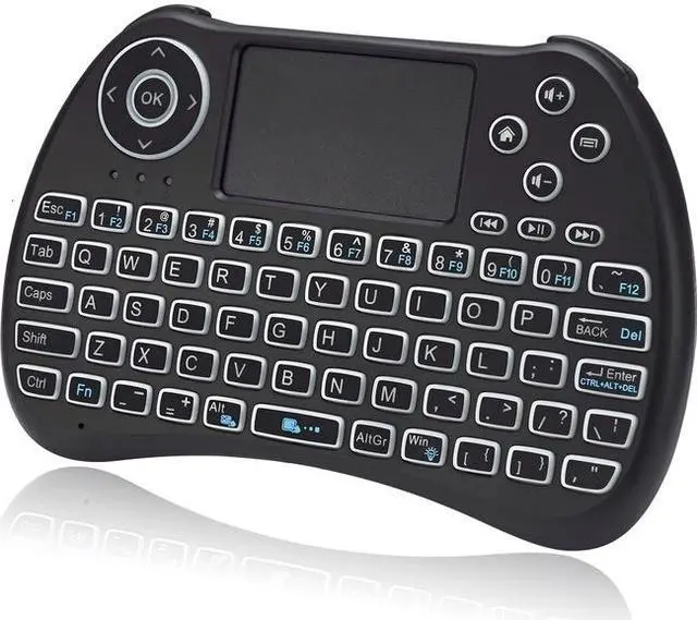 Alt view image 17 of 20 - Adesso SlimTouch 4040 - Wireless Illuminated Keyboard with Built-in Touchpad