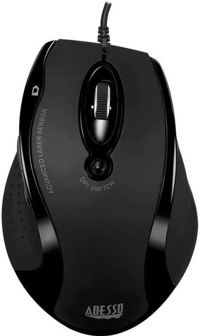 Alt view image 4 of 12 - ADESSO IMOUSEG2 ADESSO USB ERGONOMIC OPTICAL MOUSE, WITH ADJUSTABLE DPI, INTERNET NAVIGATIONAL B