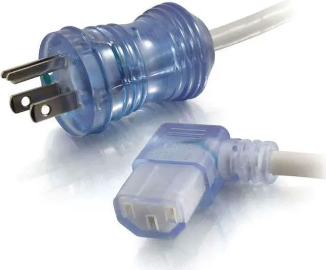 Alt view image 4 of 5 - 12FT 16AWG HSPTL PWR CBL, 5-15P-C13R CLR
