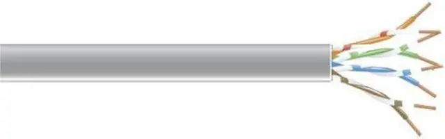 Alt view image 2 of 2 - Black Box C6-CMP-SLD-GY Connect Cat6 250 Mhz Solid Bulk Cable