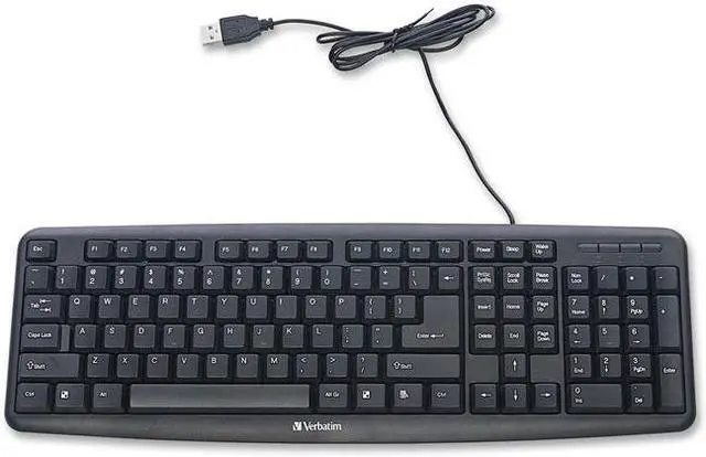 Alt view image 3 of 20 - Verbatim 99201 Black USB 2.0 (also compatible with USB 1.1 ports) Wired Keyboard