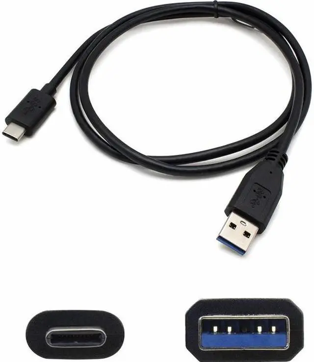 Alt view image 4 of 5 - Addon 1M Usb 3.1 (C) Male To Usb 3.0 (A) Male Black Cable
