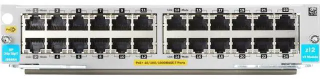 Alt view image 5 of 12 - Hpe 5400R 24-Port 10/100/1000Base-T Poe+ With Macsec V3 Zl2 Module