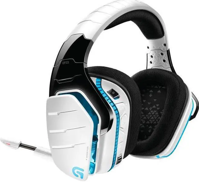 Alt view image 5 of 11 - Logitech G933 Artemis Spectrum Wireless RGB 7.1 Dolby and DST Headphone Surround Sound Gaming Headset - White