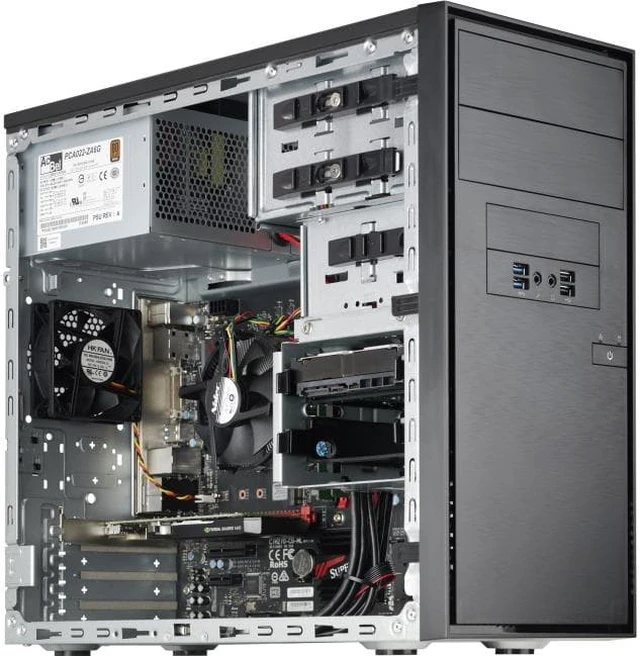 Main image of Supermicro CSE-DS3A-261B Mini-Tower Chassis DS3A-261B 2x3.5 inch/1x2.5 inch Fixed Bay Brown Box