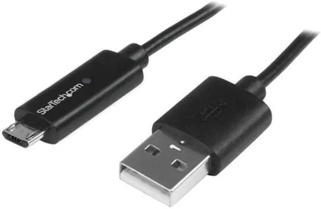 Alt view image 7 of 8 - StarTech.com 1m 3 ft Micro-USB Cable with LED Charging Light - M/M - USB to Micro USB Cable