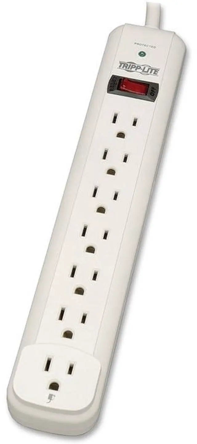 Alt view image 11 of 19 - Tripp Lite TLP725 7 Outlets 1080 Joules 25' Cord Protect It! Surge Suppressor