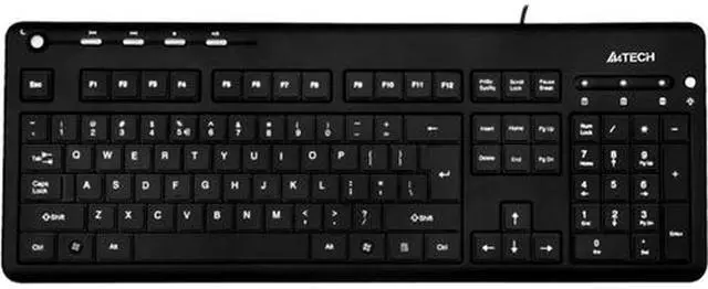 Alt view image 2 of 2 - Ergoguys KD-126 Blue LED Backlit Multimedia Keyboard - Black