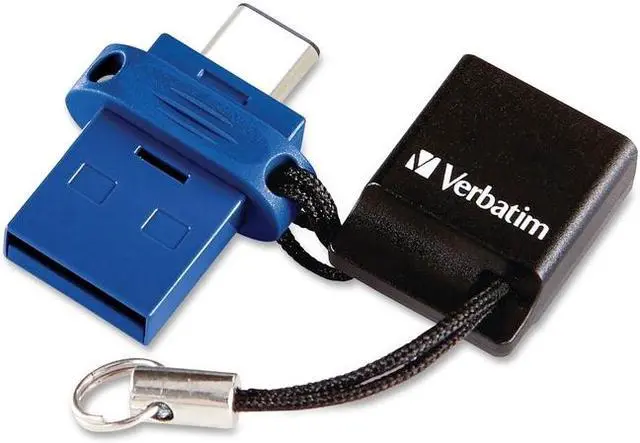 Alt view image 4 of 5 - VERBATIM 99155 64GB StoreNGo Dual USBFlash BL