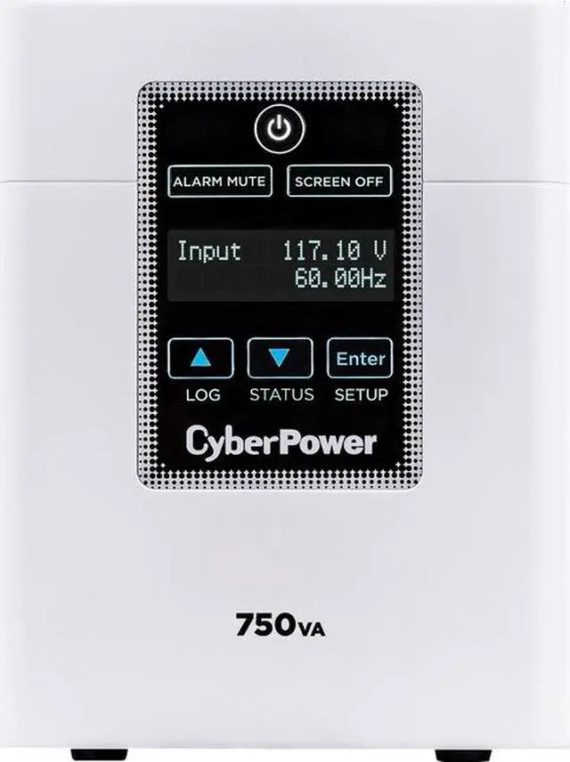 Alt view image 5 of 6 - CyberPower Medical Grade M750L 750VA/600W 120V 6 Outlet Tower UPS