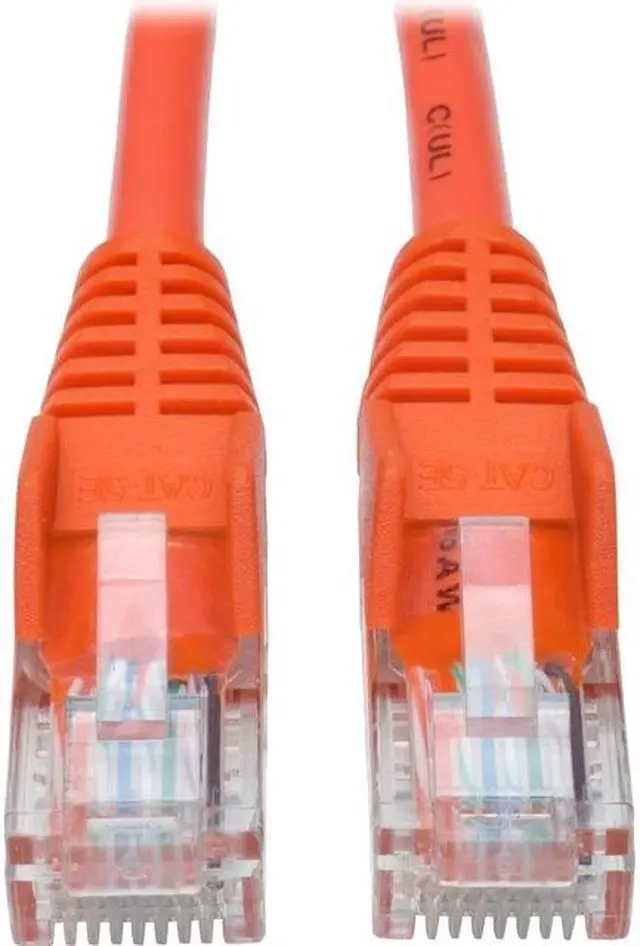 Alt view image 14 of 20 - Tripp Lite 5ft Cat5e 350 MHz Snagless Molded UTP Patch Cable (RJ45), Orange