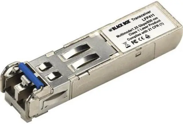 Alt view image 3 of 5 - Black Box SFP 1250-Mbps Fiber with Extended Diagnostics 850-nm Multimode LC 550 m