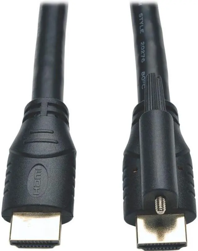 Alt view image 5 of 12 - Tripp Lite High Speed HDMI Cable with Ethernet and Locking Connector Ultra HD 4K x 2K 24AWG (M/M) 10ft.